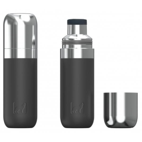Logotrade advertising product image of: Vacuum bottle DINARA Schwarzwolf