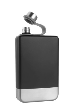 Logo trade promotional products image of: Hip flask HALTI Schwarzwolf