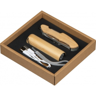 Logo trade promotional gift photo of: Set Torch and pocket knife OLDHAM