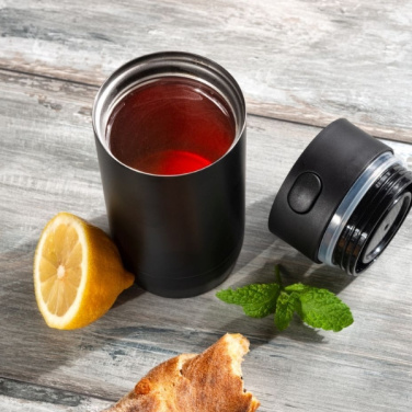 Logotrade corporate gift image of: Thermo mug ADRASAN 240 ml Schwarzwolf