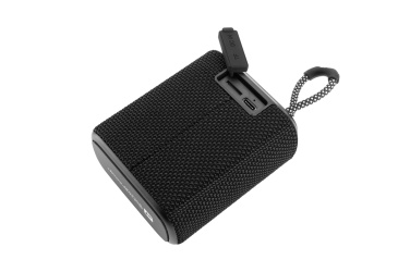 Logo trade promotional merchandise image of: Waterproof bluetooth speaker HARDEOL Schwarzwolf