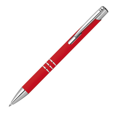 Logotrade promotional product picture of: Semi gel pen soft touch DUNMORE