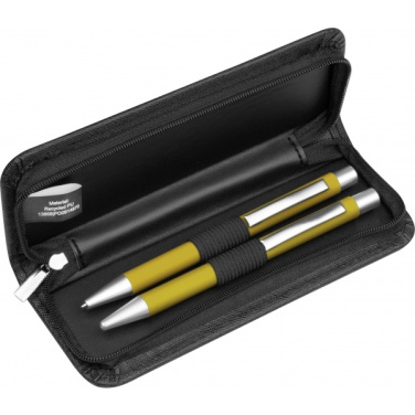 Logo trade promotional products picture of: Writing set soft touch Uppsala
