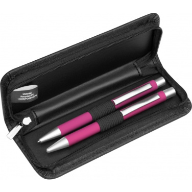 Logo trade promotional product photo of: Writing set soft touch Uppsala