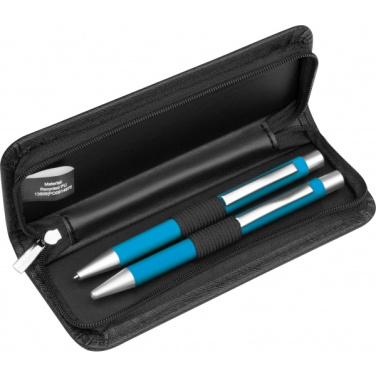 Logo trade advertising product photo of: Writing set soft touch Uppsala