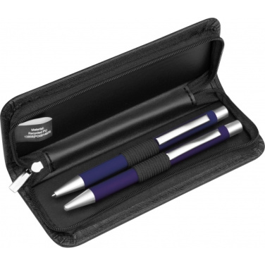Logo trade promotional gifts image of: Writing set soft touch Uppsala