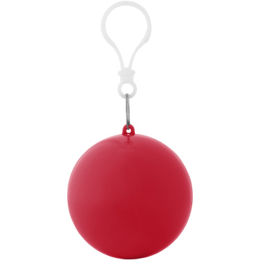 Logo trade promotional gift photo of: Xina rain poncho in storage ball with keychain