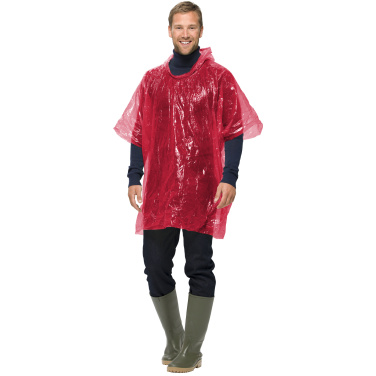 Logo trade corporate gifts picture of: Xina rain poncho in storage ball with keychain