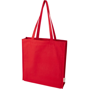 Logo trade promotional product photo of: Florida 270 g/m² GRS recycled gusset tote bag 14L