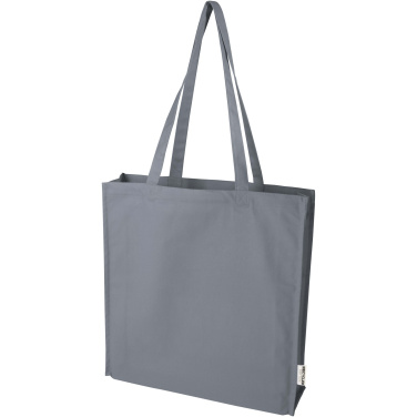 Logotrade promotional merchandise photo of: Florida 270 g/m² GRS recycled gusset tote bag 14L