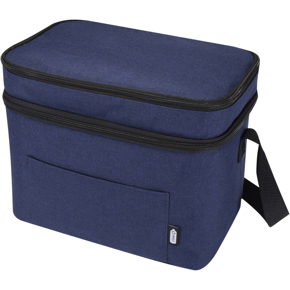 Logotrade business gift image of: Tundra GRS RPET double compartments cooler bag 13L