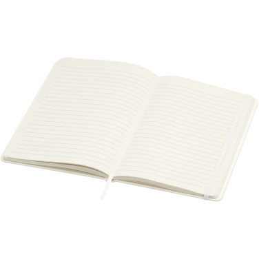 Logotrade promotional item picture of: Bass A5 recycled hard cover notebook with lined pages