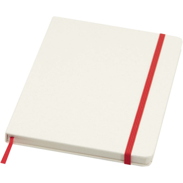 Logo trade advertising products picture of: Bass A5 recycled hard cover notebook with lined pages