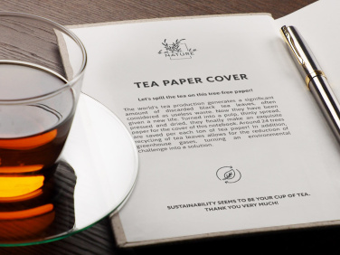 Logotrade promotional item picture of: Recycled Tea Notebook 209734000