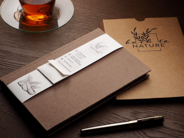 Logo trade promotional giveaways picture of: Recycled Coffee Notebook 209733900