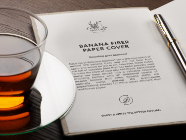 Logo trade promotional giveaway photo of: Recycled Banana Notebook 209734200