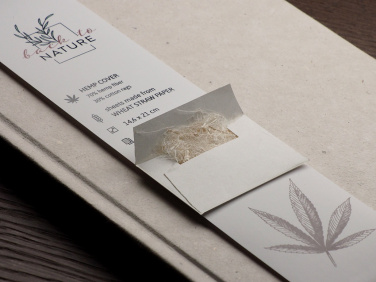 Logotrade promotional item image of: Recycled Hemp Notebook 209734300