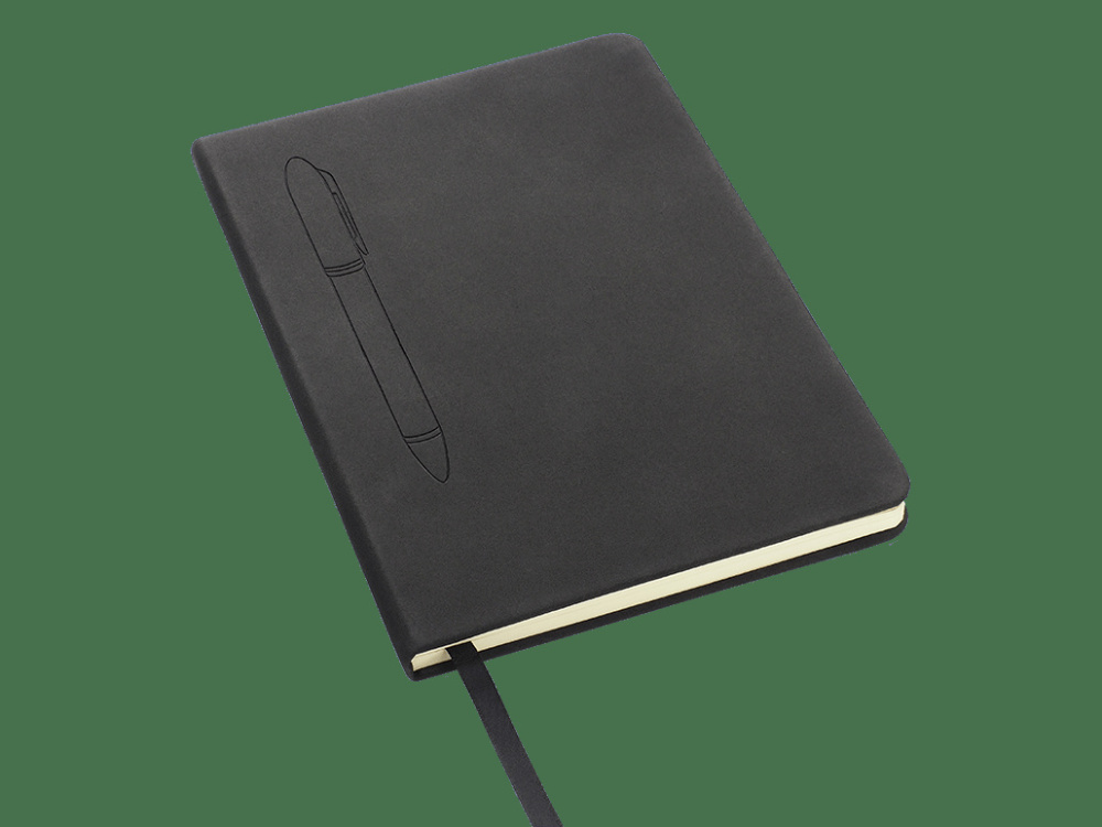 Logo trade promotional gift photo of: Magnetic notebook with a pen 124715100