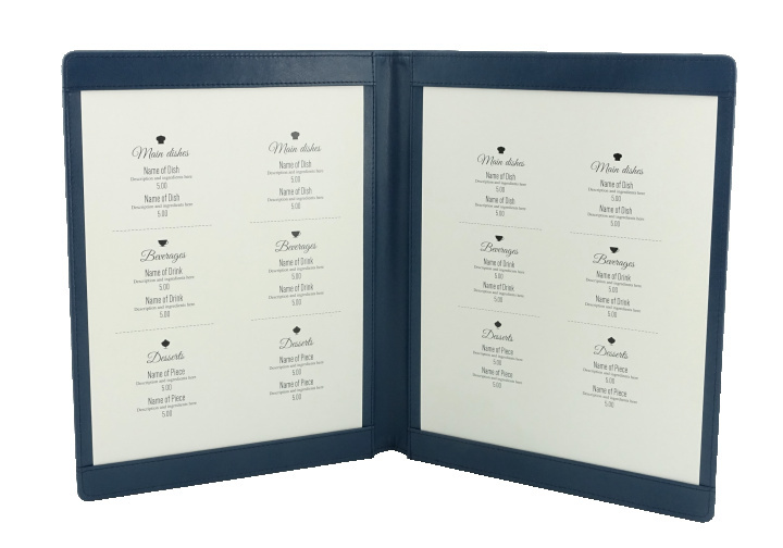 Logo trade promotional merchandise image of: Menu cover 1063119