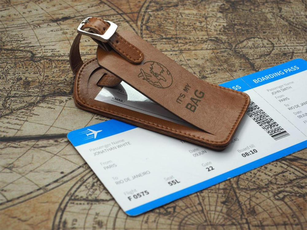 Logotrade promotional item image of: Luggage tag 1155119