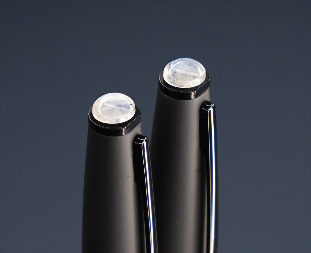 Logo trade advertising product photo of: Moonstone Pen set 1287036