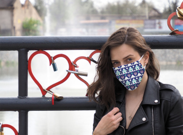 Logotrade advertising product image of: VENUS PRO cotton face mask with a pocket an HEPA filter 1378165