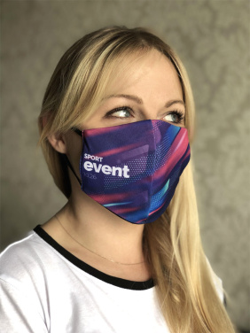 Logo trade corporate gifts image of: VENUS PRO cotton face mask with a pocket an HEPA filter 1378165