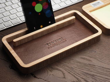 Logo trade promotional items picture of: Wooden desk organiser 1852292