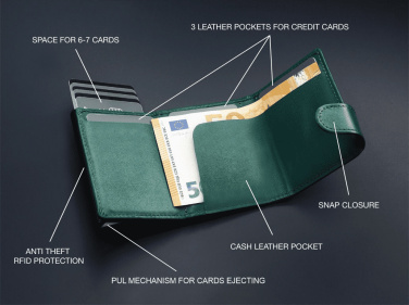 Logo trade corporate gift photo of: RFID wallet 618131