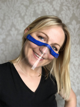 Logo trade promotional merchandise image of: KALIPSO clear face shield-mask for mouth and nose 1447162
