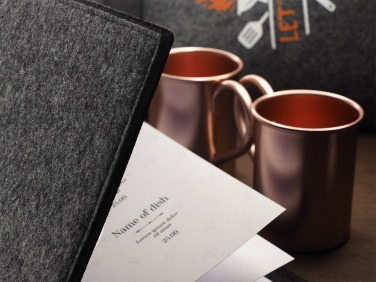 Logo trade advertising products image of: Menu cover Ambiente 1643246