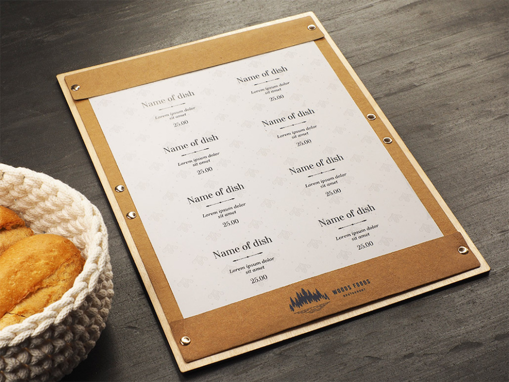 Logo trade promotional giveaway photo of: Menu pad 1668121
