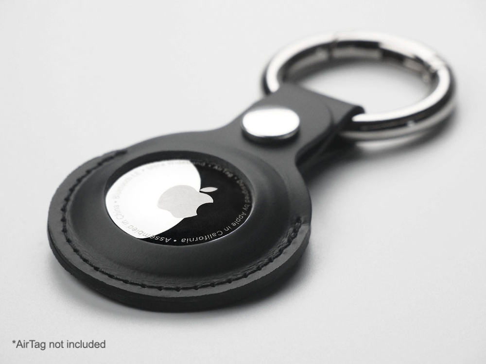 Logo trade promotional merchandise photo of: Keyring with holder for AirTag 1914094