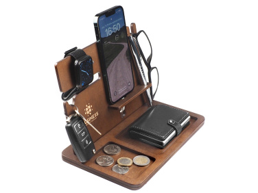 Logo trade promotional items image of: Wooden organiser 2016121