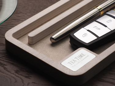 Logo trade promotional gifts image of: Wooden desk organiser 1818121