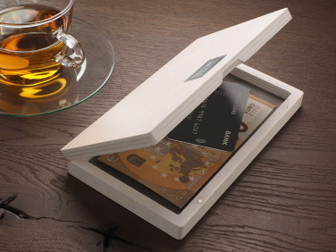 Logotrade promotional merchandise picture of: Wooden bill box 1816121