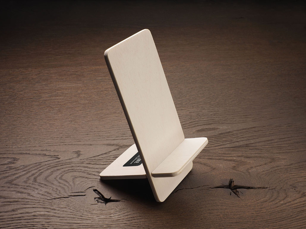 Logo trade corporate gifts picture of: Wooden telephone stand 1834121