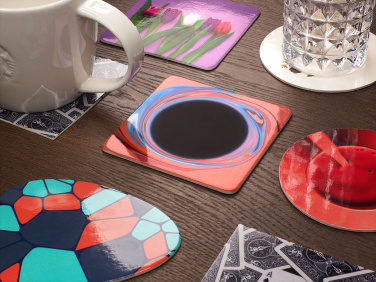 Logo trade corporate gifts picture of: Printed paper coaster 1838117
