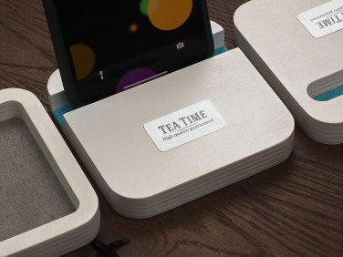 Logo trade promotional gifts image of: Wooden telephone stand 1847121
