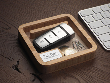 Logo trade promotional gifts image of: Wooden desk organiser 1846292