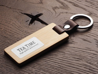 Logo trade promotional products picture of: Wooden keyring 1853292