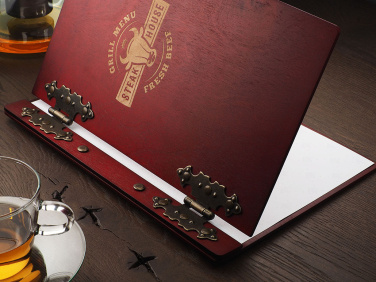 Logo trade promotional giveaways image of: Menu cover 1862121