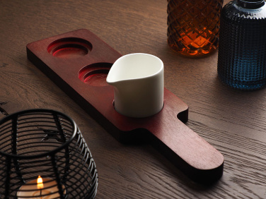 Logo trade promotional items image of: Wooden 3 Shot Serving Board 1863121