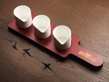 Logotrade promotional merchandise picture of: Wooden 3 Shot Serving Board 1863121