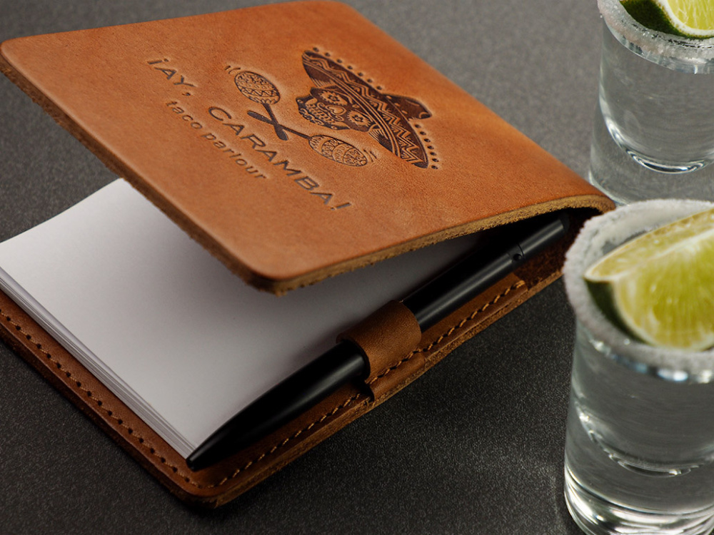 Logo trade promotional products image of: Waiter notepad 1202141