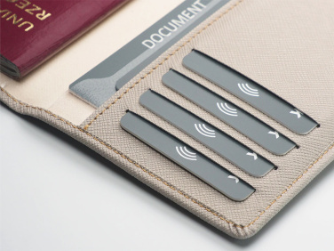 Logo trade advertising products image of: RFID passport case 1301113