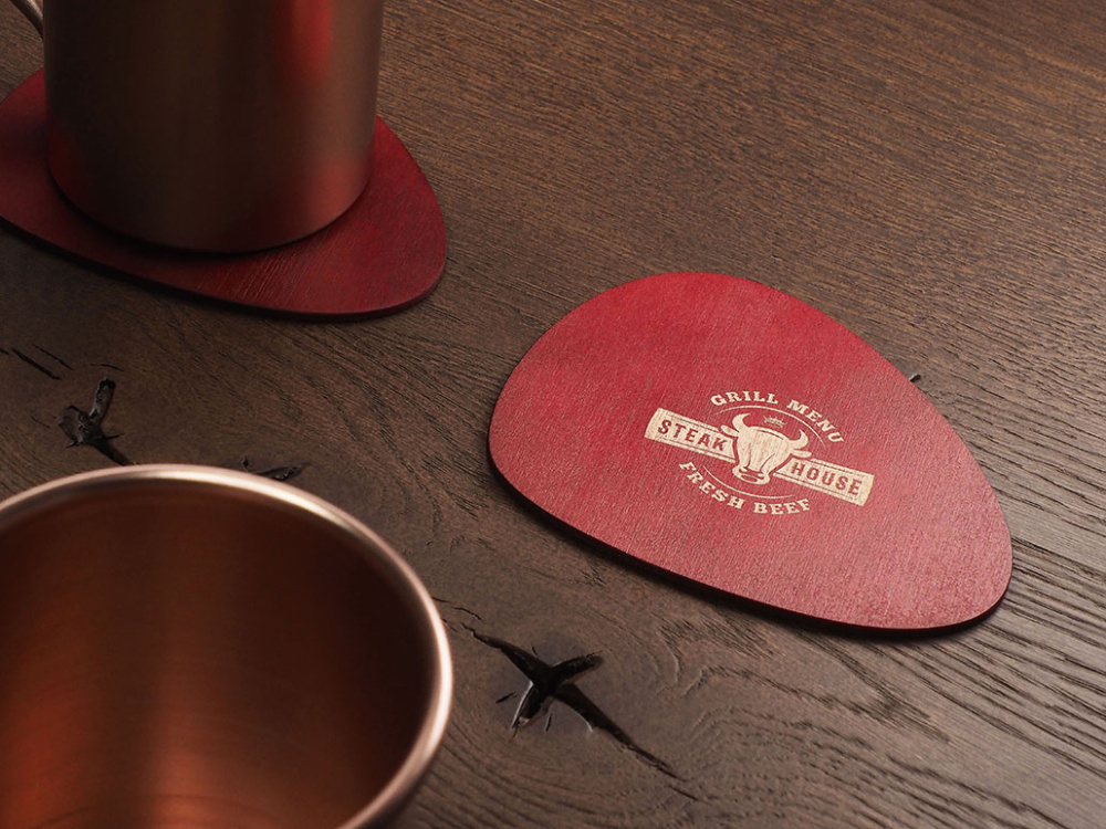 Logo trade promotional giveaways image of: Coaster 1607121