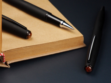 Logotrade promotional giveaway picture of: Amber Pen set  1235036