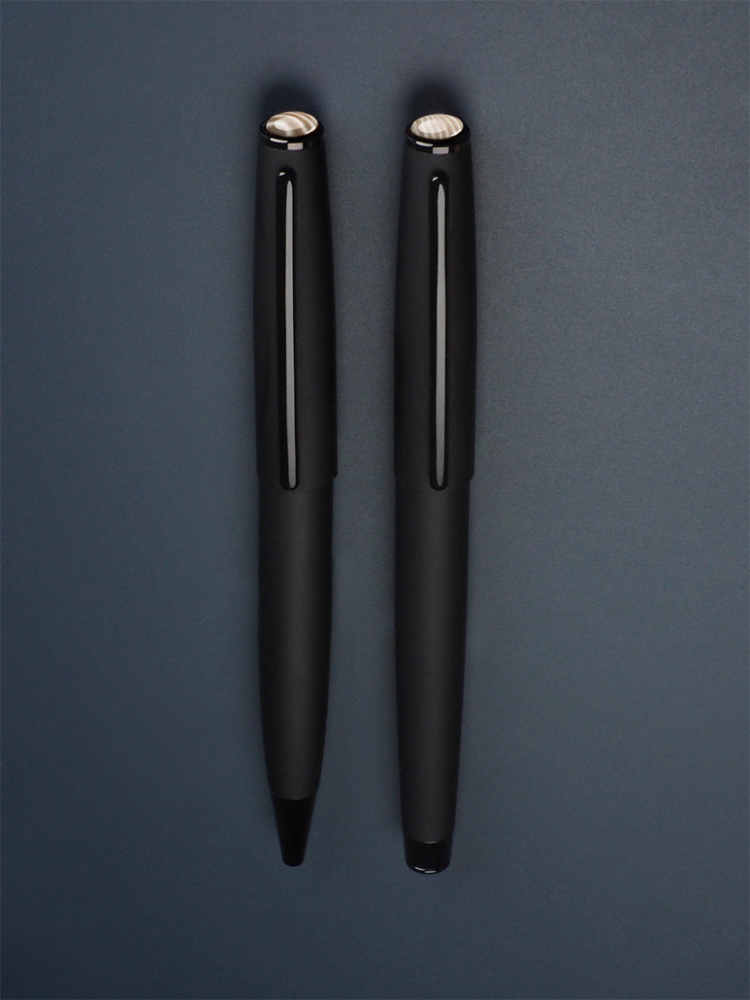 Logo trade promotional product photo of: Striped Flint Pen set 1284036