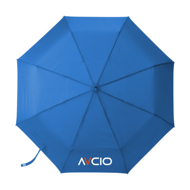Logo trade promotional gift photo of: Michigan foldable RCS RPET umbrella 21 inch
